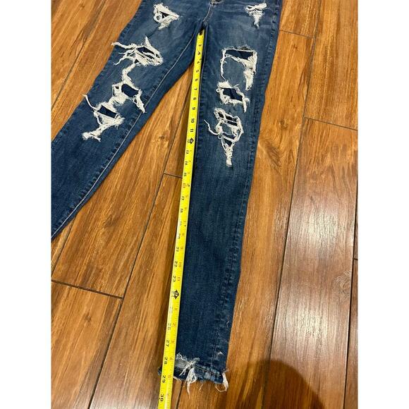 American Eagle Distressed Jegging size 0 - Picture 5 of 6